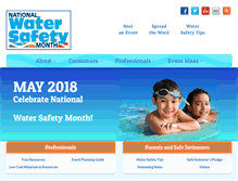Tablet Screenshot of nationalwatersafetymonth.org